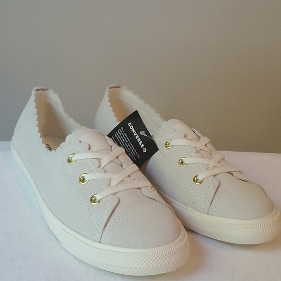 converse all star ballet lace ox white